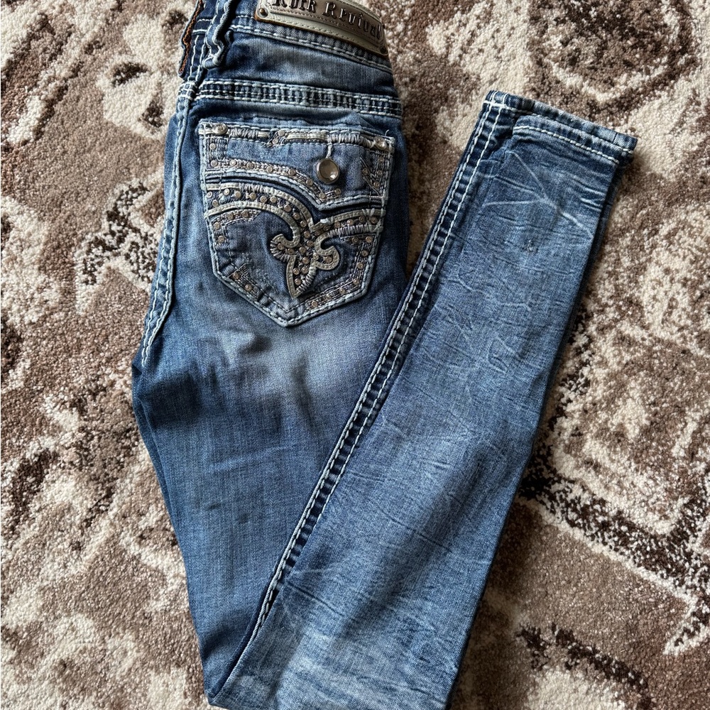 Embellished Blue Jeans